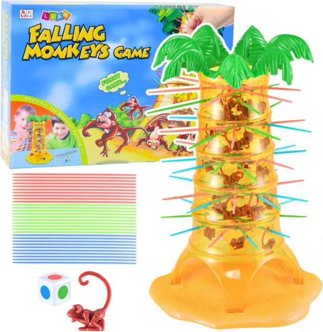 Gioco di famiglia Scimmie saltanti e cadenti Palma 30 cm