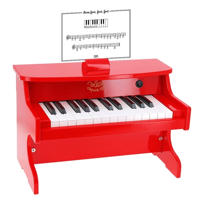 Pianoforte elettronico rosso di Vilac