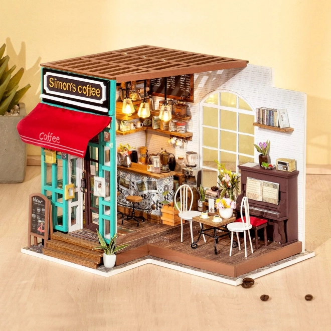 Robotime miniatura casa Caffetteria