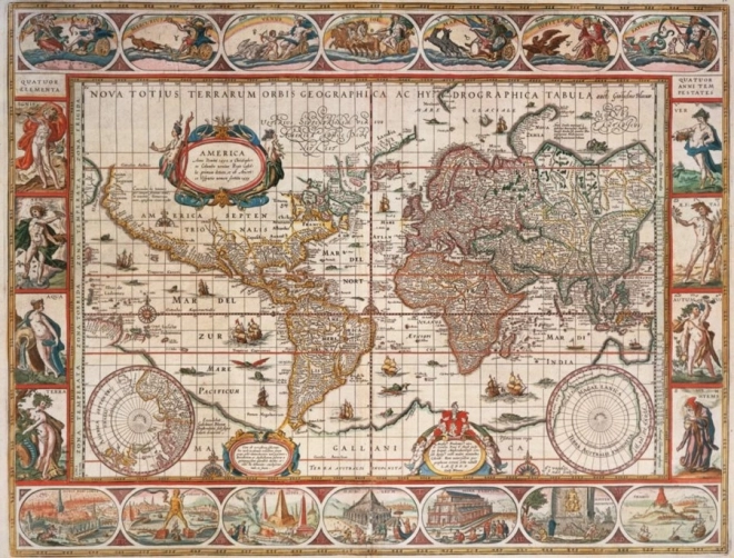 Puzzle Mappa del Mondo 1650 2000 Pezzi