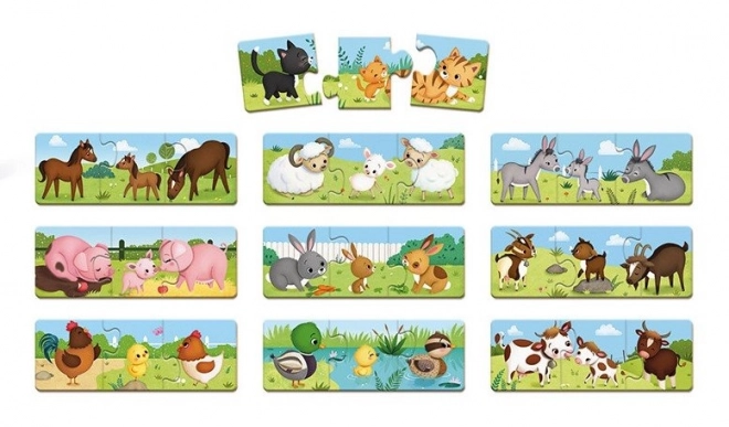 Puzzle Animali Genitori e Cuccioli Janod