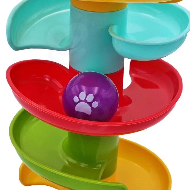 Torre Spiral WOOPIE per Bambini con Set di Piste per Palline