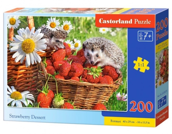 Puzzle 200 pezzi dolce alle fragole