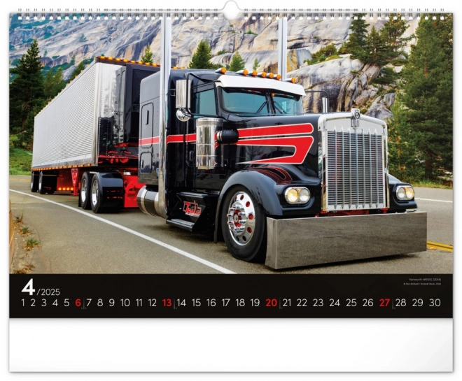 Calendario da Parete Trucks 2025