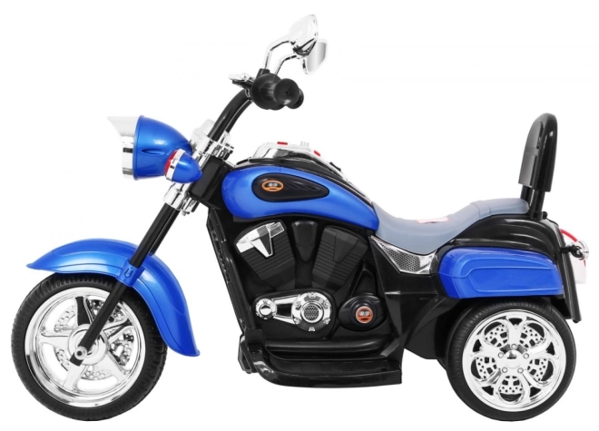 Motocicletta Chopper NightBike bianca – blu