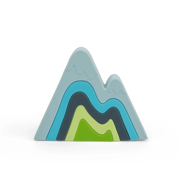 Torre impilabile in silicone Bigjigs Toys Montagne