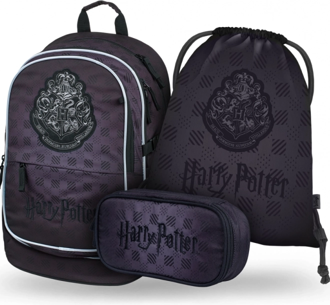 Set scolastico BAAGL HARRY POTTER Hogwarts nero – zaino, astuccio e sacca