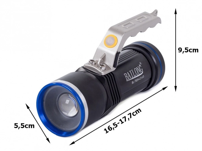 Torcia da ricerca tattica Bailong con LED CREE