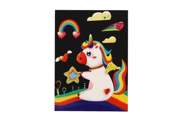 Immagine da grattare arcobaleno unicorno