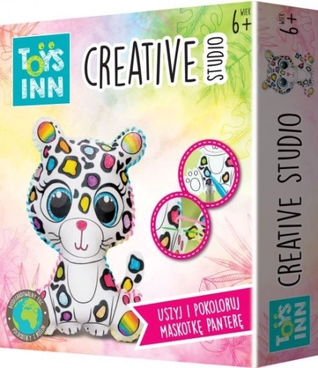 Set creativo per cucire e colorare un pantera