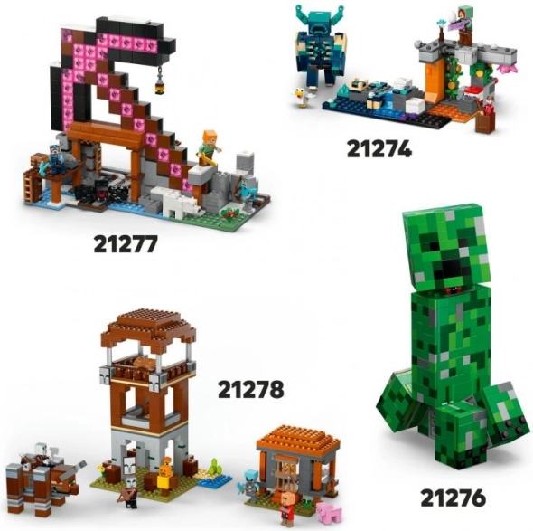 Costruzione LEGO Minecraft Base dei Saccheggiatori e Distruttore