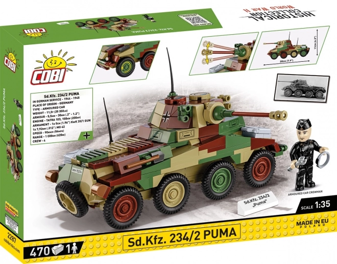 Set di Costruzione Veicolo Corazzato Sd.Kfz. 234/2 Puma