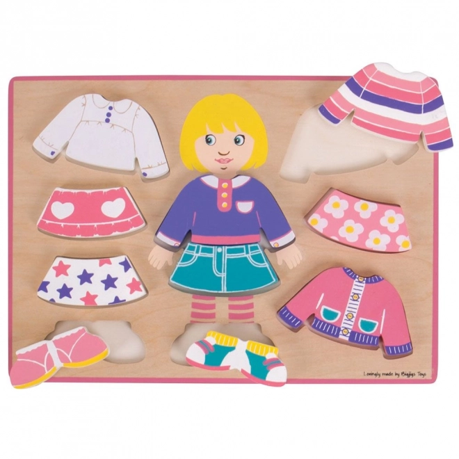 Puzzle Dress-up Bigjigs Baby bambina