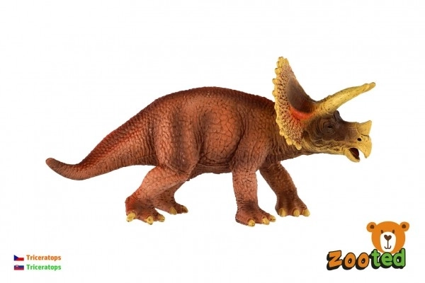 Dinosauro Triceratops in plastica 20 cm