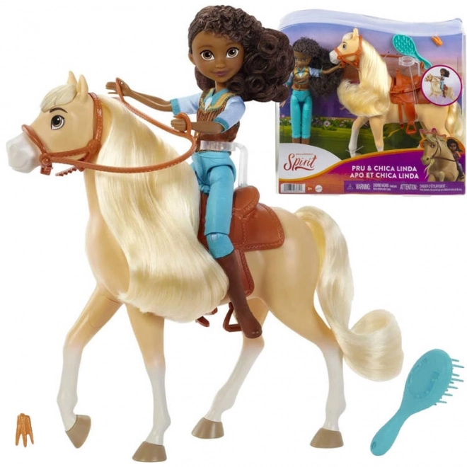 Bambola Pru e Cavallo Chica di Spirit di Mattel