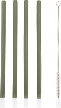 Cannucce in silicone 4 pz, Forest Green