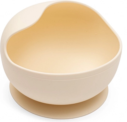 Ciotola in silicone con ventosa New Baby beige