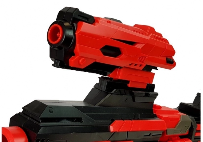 Grande Blaster a Proiettili in Schiuma Rosso e Nero con Mirino