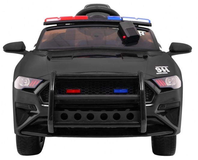 Auto elettrico per bambini GT Sport Polizia nero