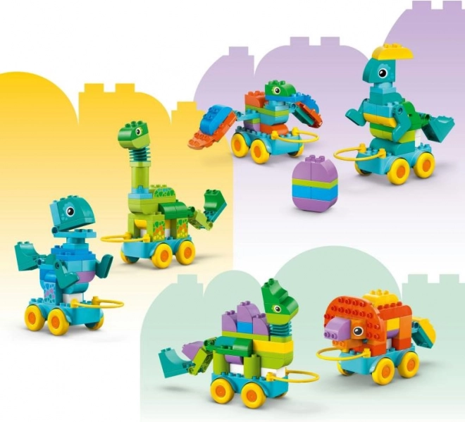 Costruzioni LEGO DUPLO 3 in 1: Dinosauri su Ruote