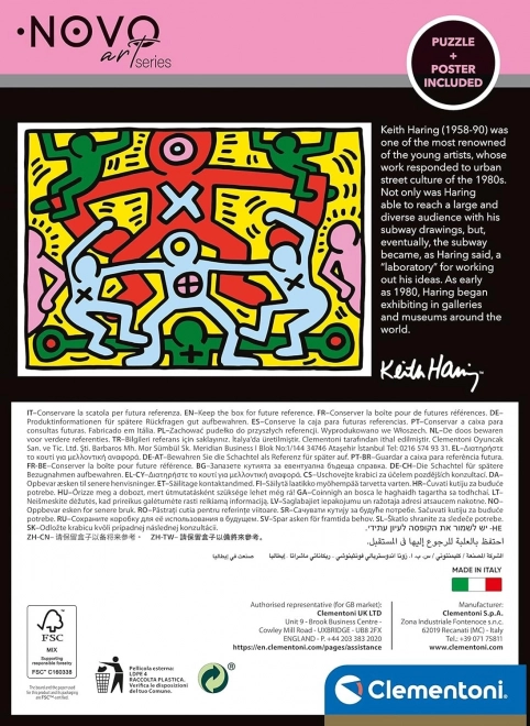 Puzzle Serie d'Arte di Keith Haring 1000 pezzi