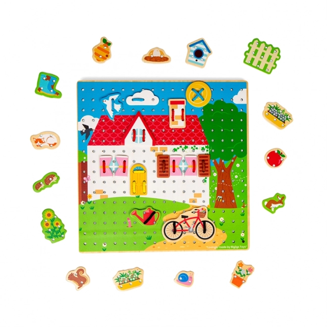 Gioco da Infilare Casa Bigjigs Toys