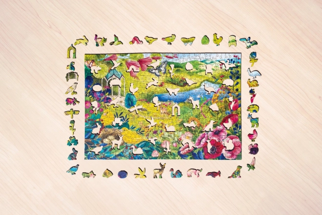 Puzzle in Legno Giardino Selvaggio 500 Pezzi