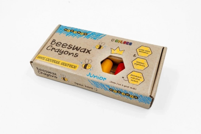 Pastelli a cera ecologici Junior 6 pz