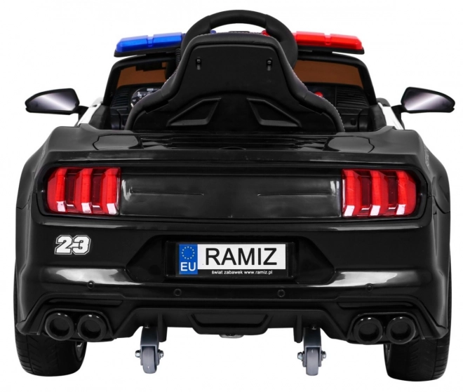 Auto elettrico per bambini GT Sport Polizia nero