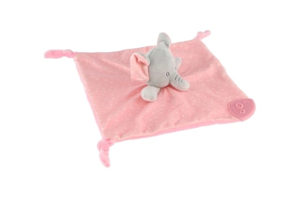 Soffice peluche elefante rosa 25x25 cm