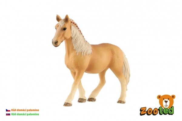 Cavallo Domestico Palomino in Plastica 13cm