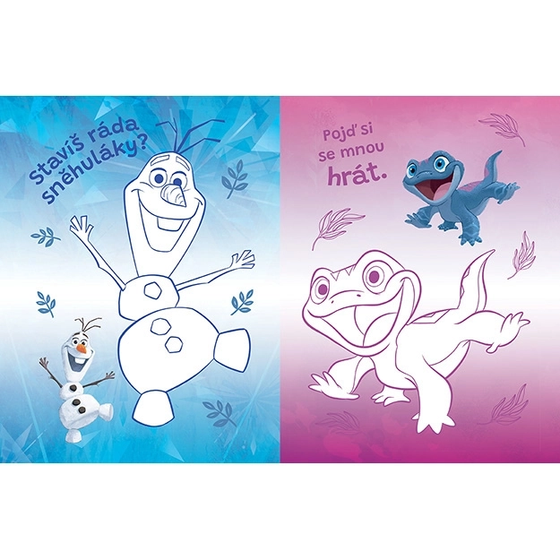 Libro da colorare con immagini termoadesive Frozen