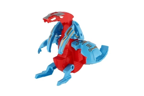 Uovo di dinosauro robot pieghevole in plastica 11cm in vari colori