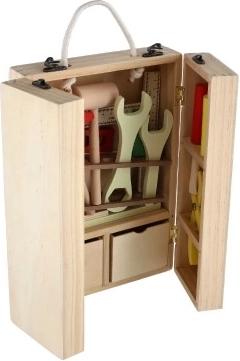 Tutto in uno in una valigetta di legno portatile
