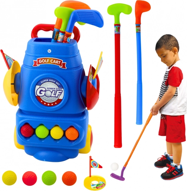 Set da golf per bambini con carrello e accessori