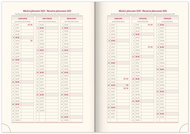 Agenda Quotidiana Vellum 2025 Nera