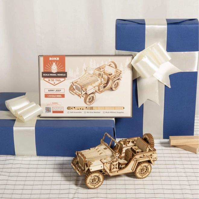 Puzzle 3D in legno Jeep Militare anni '40