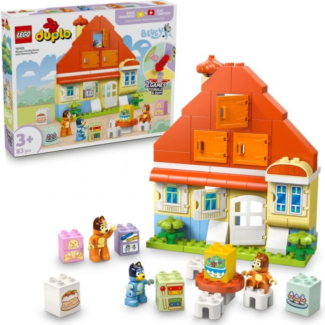 Set Costruzioni DUPLO Bluey Casa di famiglia con gioco di memoria