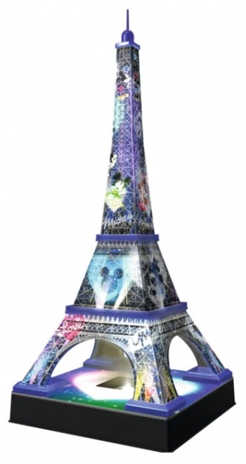 Puzzle 3D torre Eiffel Disney di notte