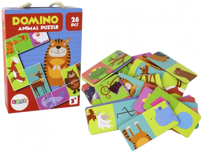 Gioco Logico Puzzle Doppia Faccia Domino Animali