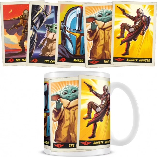 Tazza in ceramica da 315 ml con motivi The Child e Bounty Hunter