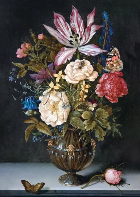 Arte del Puzzle: Vita Silenziosa con Fiori 1000 Pezzi
