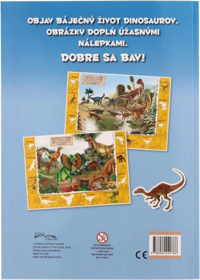 Libro Con Adesivi Dinosauri 2a Edizione