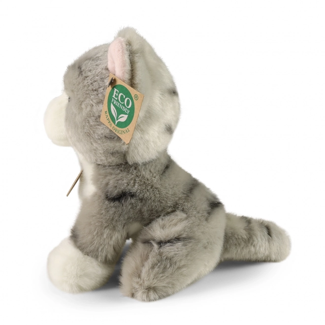 Gatto di peluche grigio 18 cm ECO-FRIENDLY