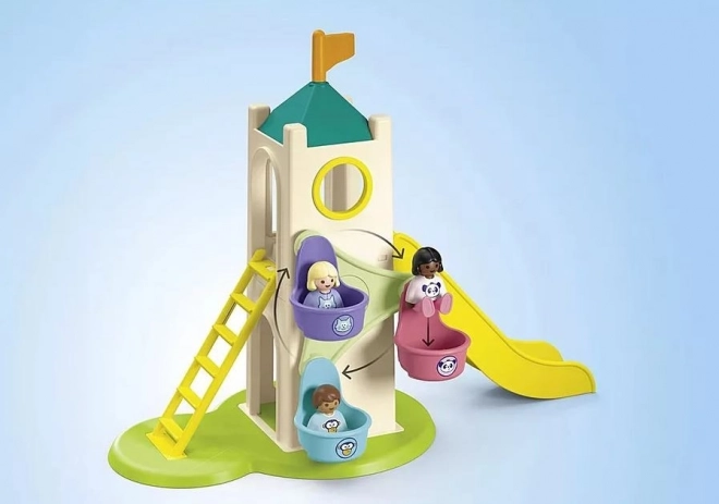 Set con figure Junior Torre delle Avventure e Chiosco di Gelati