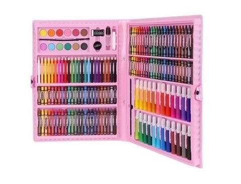 Set da Pittura Valigetta Rosa 168 Pezzi