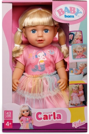 Bambola BABY born Carla 43 cm con accessori per pettinare