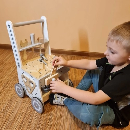 Laboratorio di falegnameria in legno per bambini 3 in 1