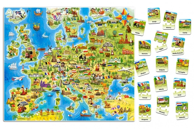 Puzzle educativi mappa dell'Europa