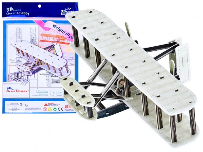 Puzzle 3D Fratelli Wright Flyer 51 Pezzi